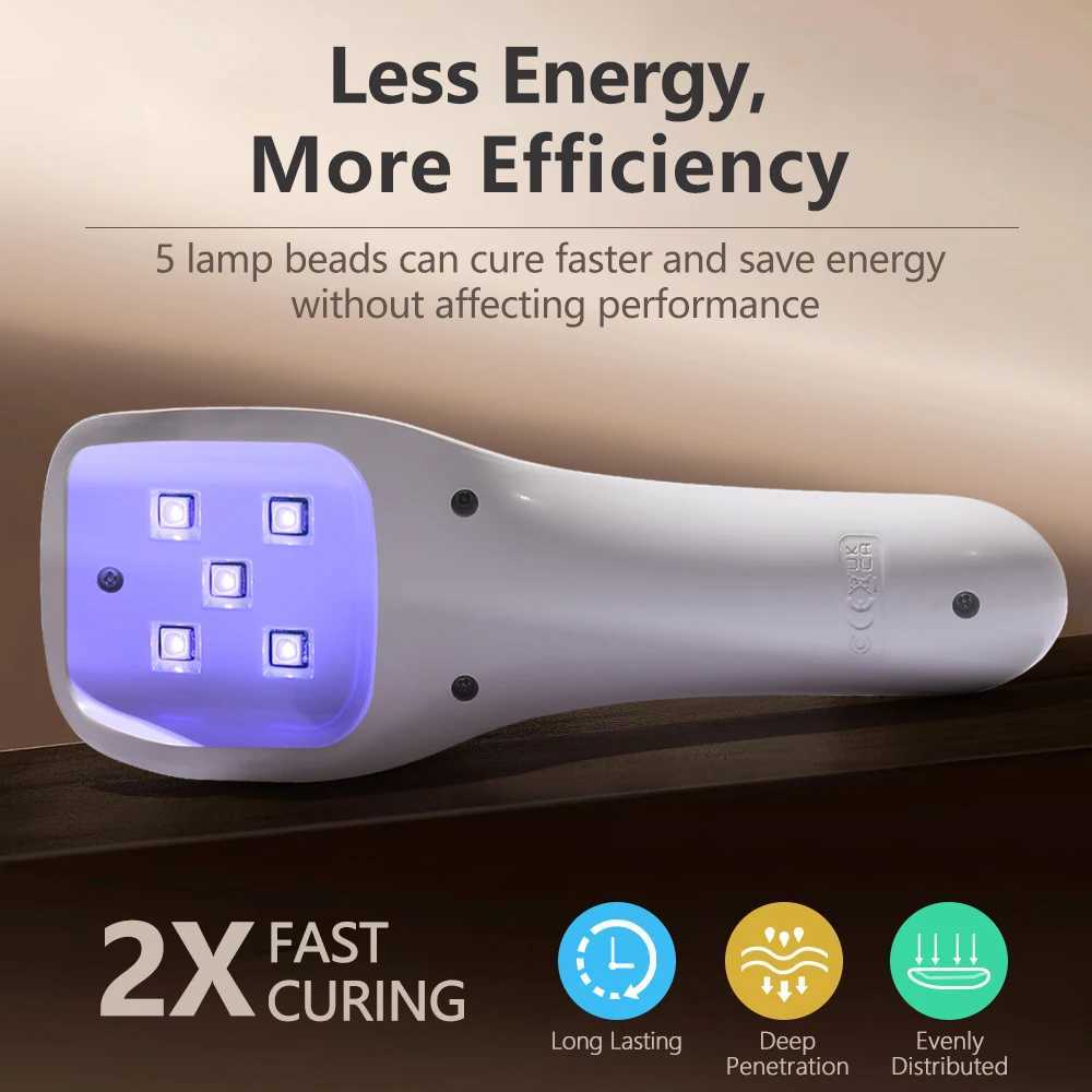 Handheld Nail Lamp Nails Mini Lampe Uv Led Lamp Portable Nail Lamp Flashlight Built-in battery For Nails Wireless Nails Gel LampT251216
