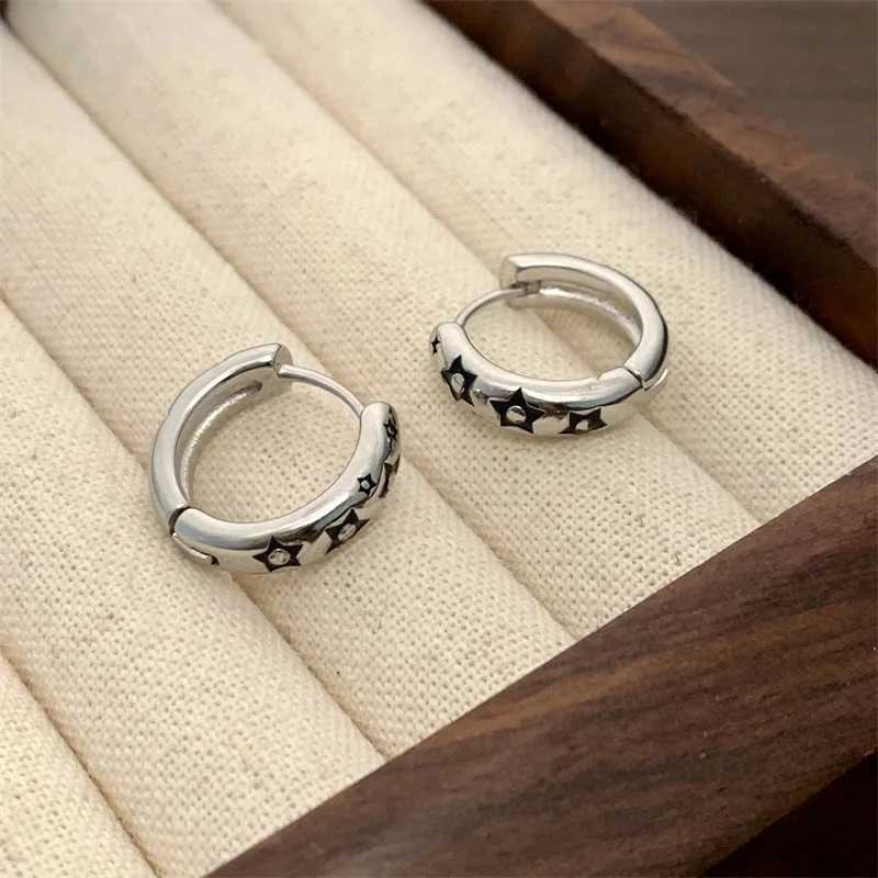 Buyee 925 Sterling Silver Round Clip Earring Circle Excellent Star Small Earring Ring for Woman Fashion Fine Jewelry Earring G251216
