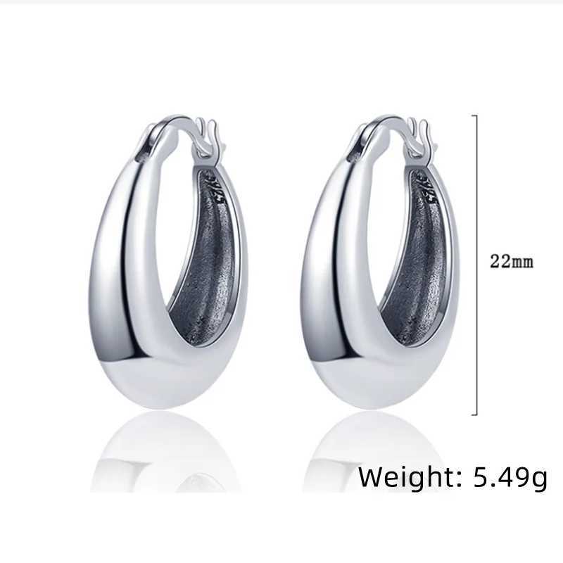 LiHong Real 925 Sterling Silver Smooth Vintage Earring High-quality U Shape Hoop Earrings For Women Wedding Party Fine Jewelry G251216