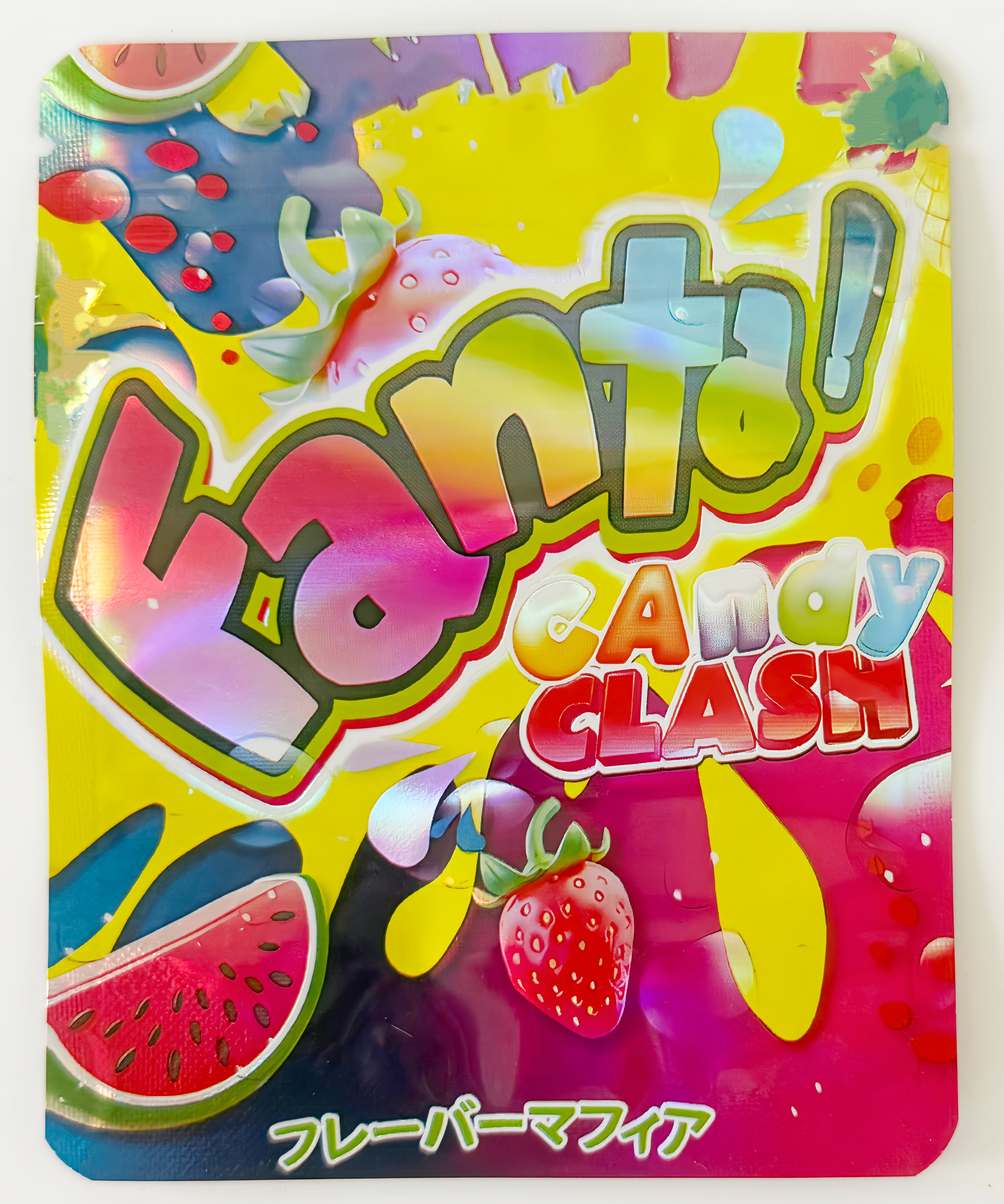 bulk 3.5g mylar bag aluminum foil holographic resealable pouch for dry goods candy nuts storage