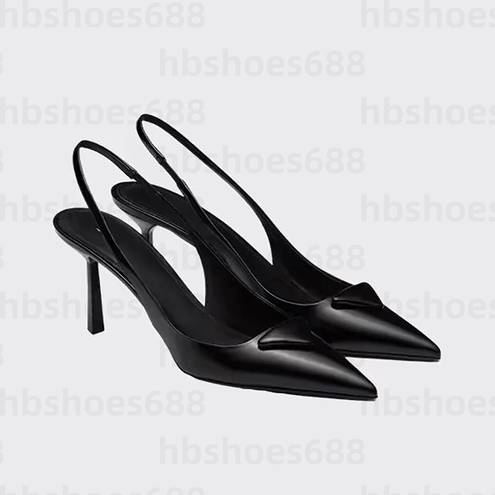 luxury patent leather stiletto heel sandals fashion designer dress shoes womens pointed toe 9cm 7 5cm 5 5cm high heels party evening shoes size 3543 with box