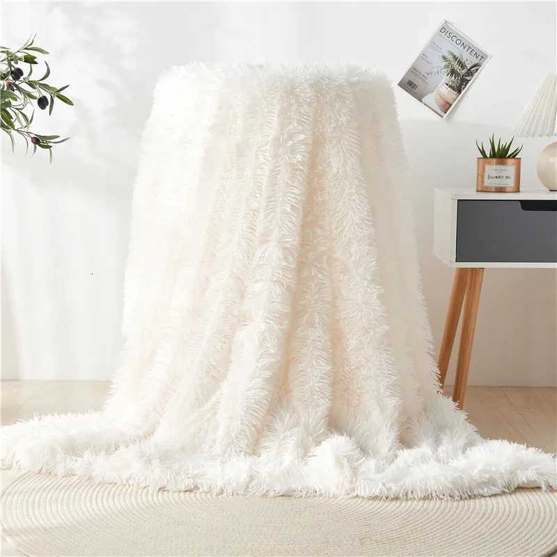 Fur Blanket Super Soft Fuzzy Elegant Cozy Bed Sofa Bedspread Long Shaggy Warm Bedding Sheet Fluffy Fur Throw Blanket H251216 - view 6