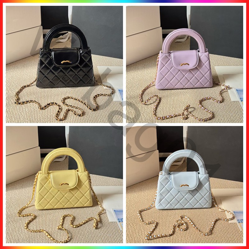 2026 New Luxury Designer Bag Cross body Shoulder Bag Tote Makeup Bag Women's Chain cc bag Lady Fashion Vanity Bag Classic Leather Goat hide Handbag Wallet Ladies Purse