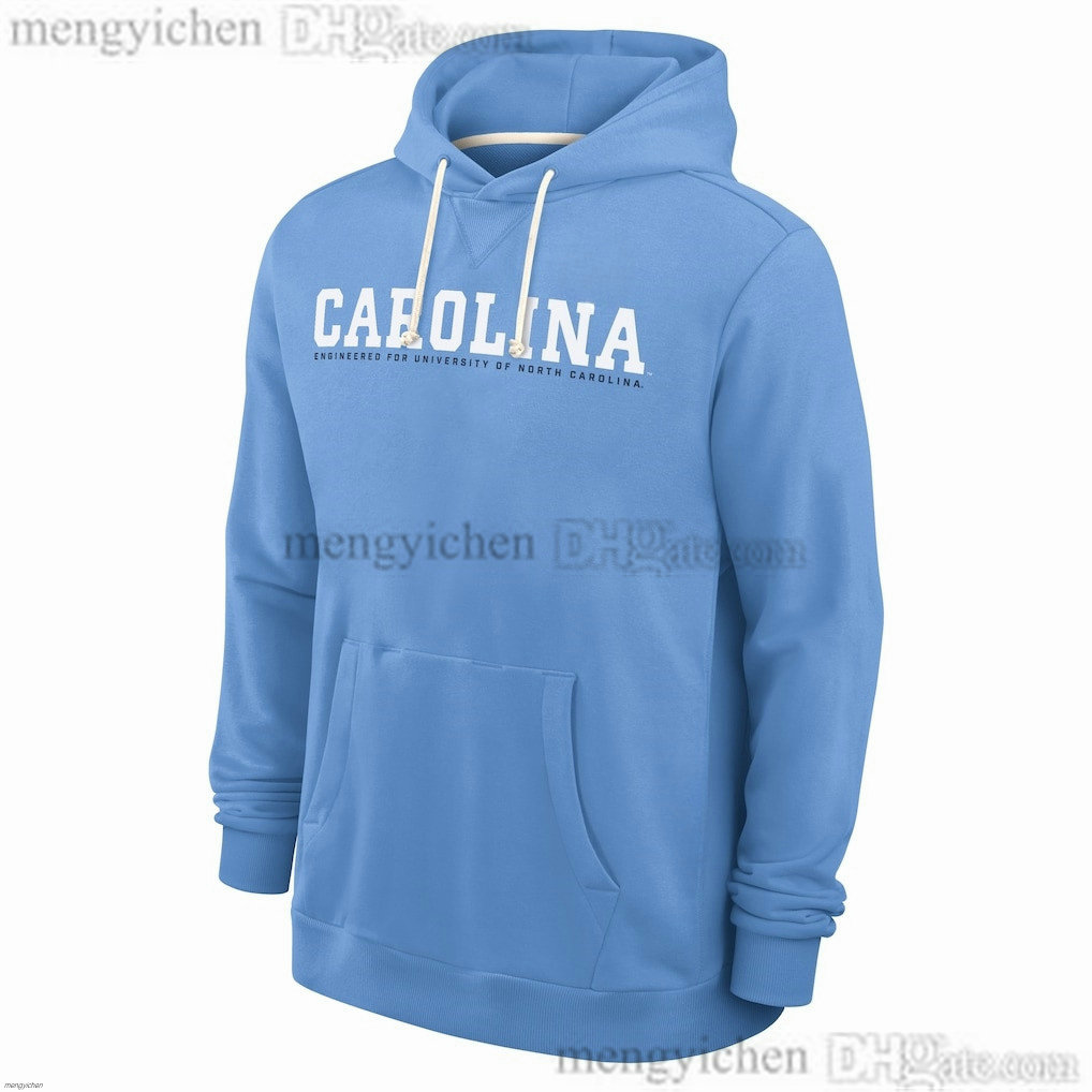 Men's UNC North Carolina College Pullover Hoodie T-Shirt Football Long Sleeve Hooded Sweatshirt Sports Hoodies Shirt For Men Women Youth