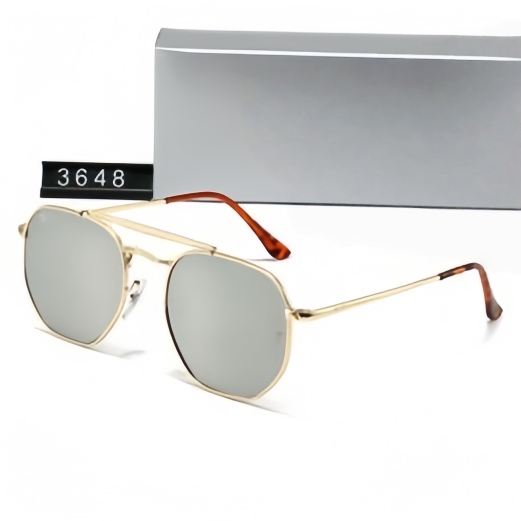 3648 Men Classic Brand Retro women Sunglasses Luxury Designer Eyewear Metal Frame Designers Sun Woman glass lenses With box 9537