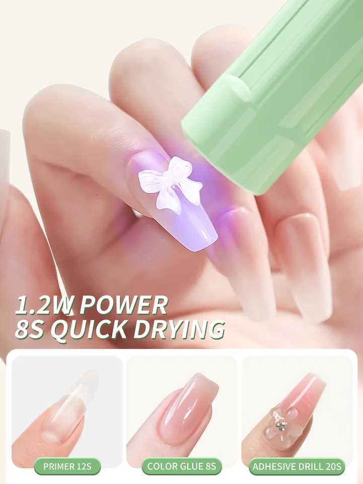 1Pc No Battery Plug-in type Nail Lamp Portable Manicure Led Nail Lamps Pen Drying Machine For Nails Gel Polish Led LightT251216