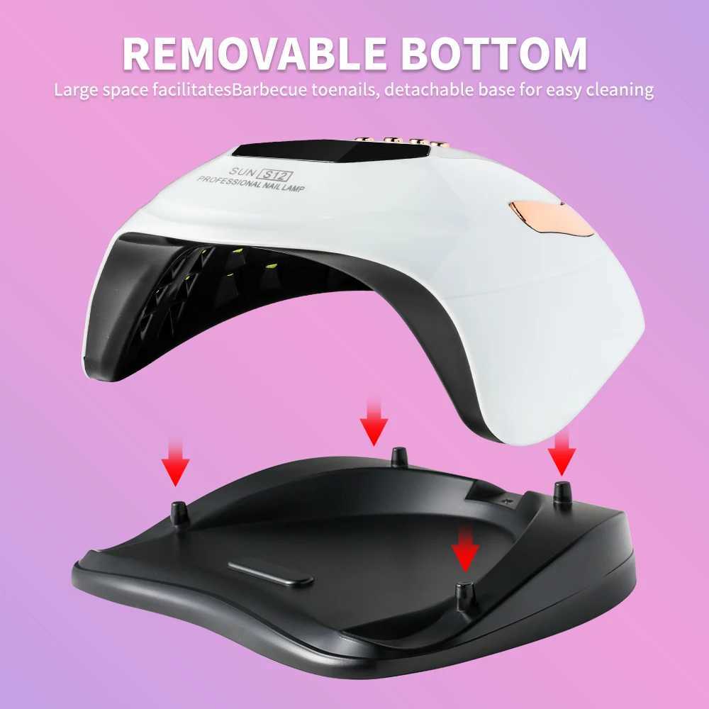 UV Lamp SUN S12 Professional Gel Curing Lamp with 42 LED Beads Nail Lamp with Auto Sensor LCD Display and 4 Timer for Nail ArtT251216
