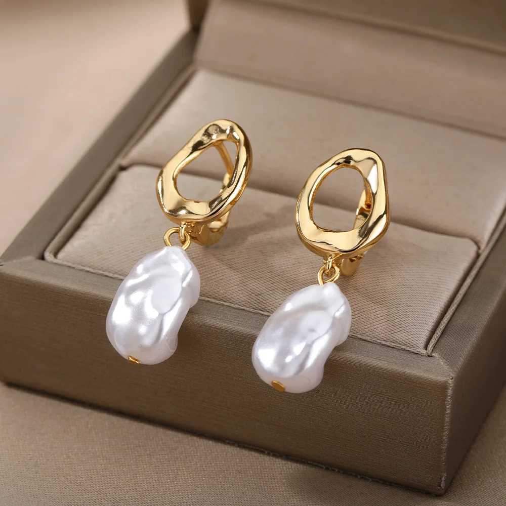 Heart Stainless Steel Earrings for Women Zircon Gold Color Hoop Earring Aesthetic Waterproof Ear Piercing Jewelry Accessories G251216