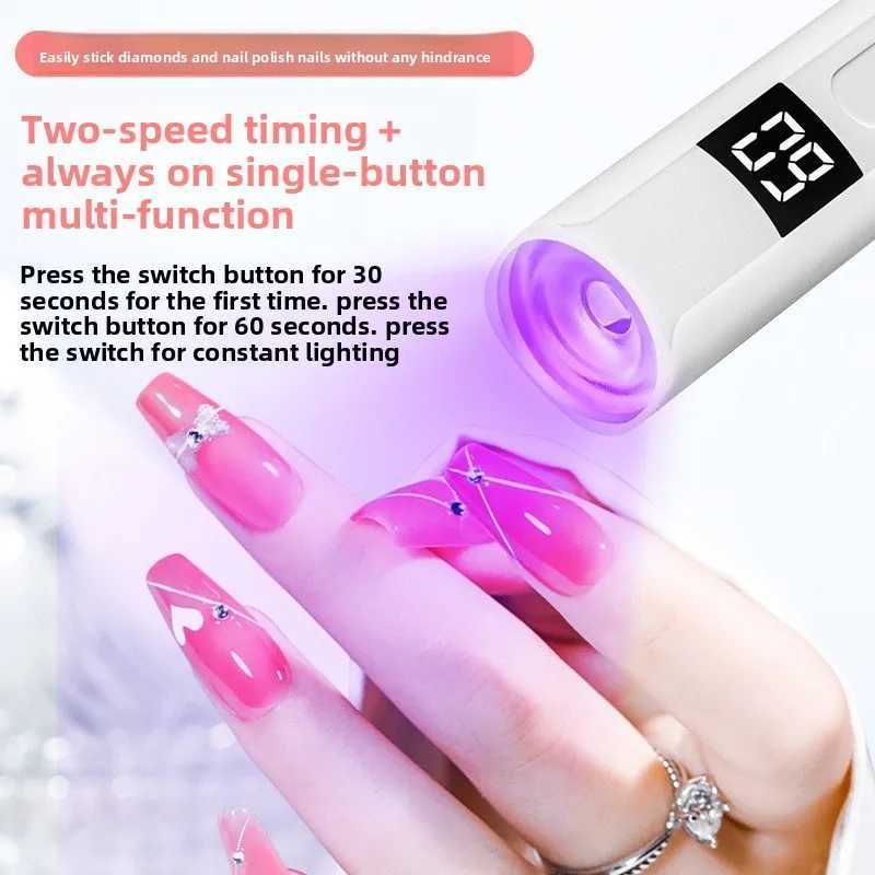 1-10PCS Portable Rechargeable Nail Lamp - Compact Handheld UV Light Curing Light for Travel Mini Flashlight DesignT251216