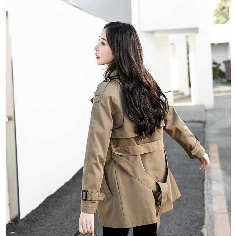 Windbreaker Womens Versatile 2025 Spring Autumn New Fashion Clothing Korean Jacket Trench Coat for Women Oversize Women CoatT251216
