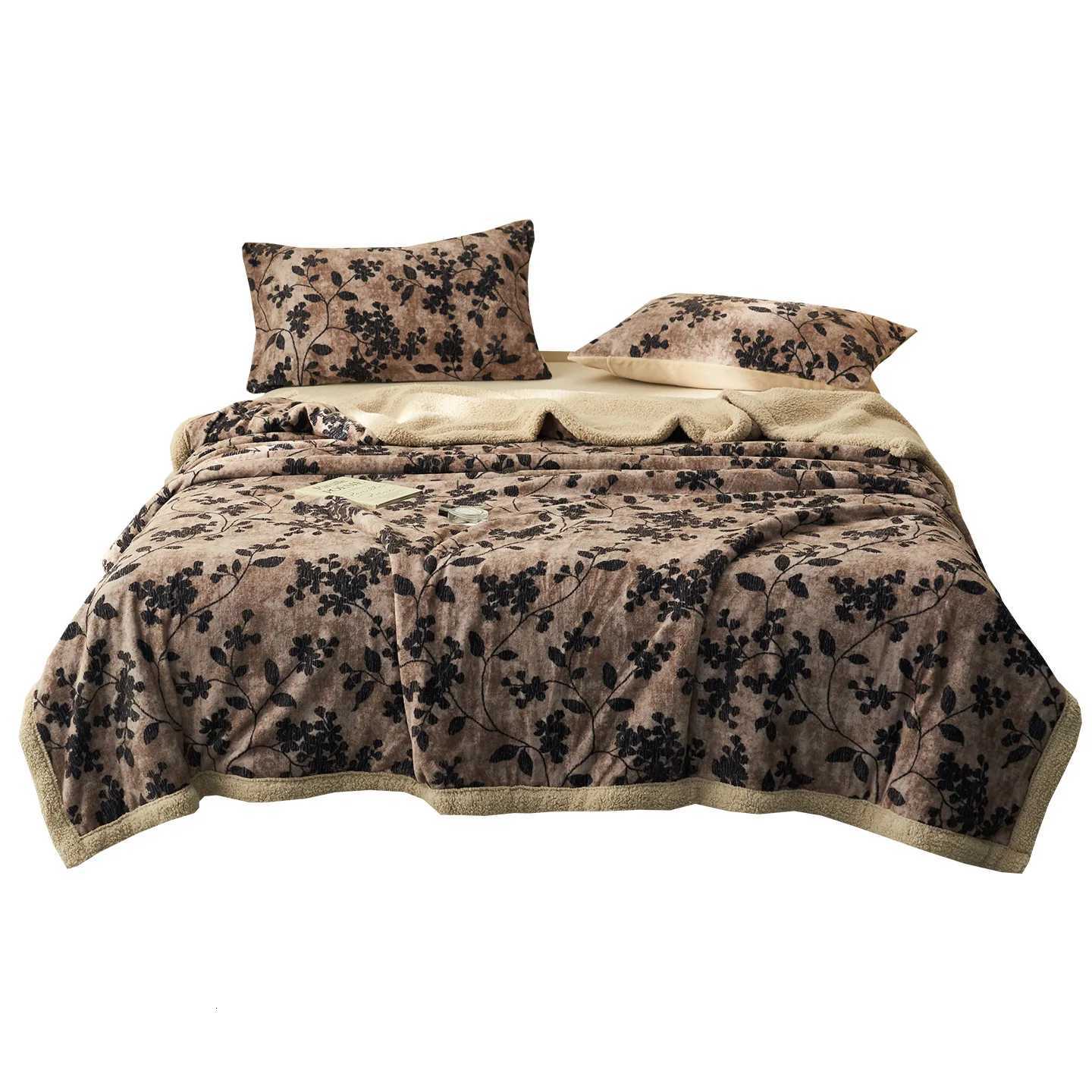 Thickened Blanket Sofa Blanket Nap Blanket Retro Style Autumn and Winter Dormitory Blanket Simple Fashion Warm Blanket H251216 - view 4