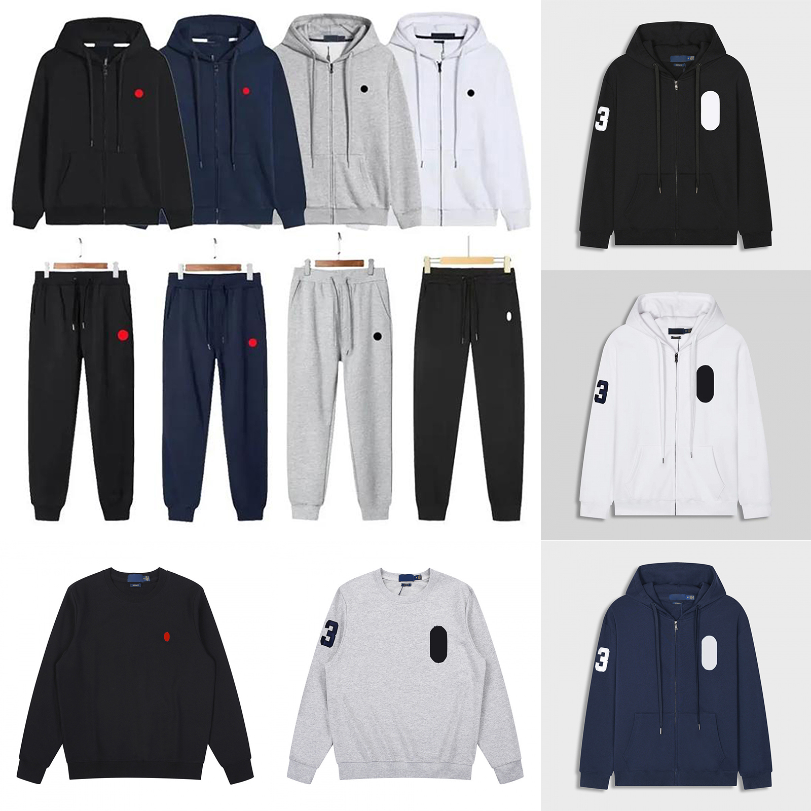 Designer Mens Tracksuit Embroidery Hoodie Joggers Set Casual Sports Golf Zip up Hoodie Sweatpants Women Shorts Men