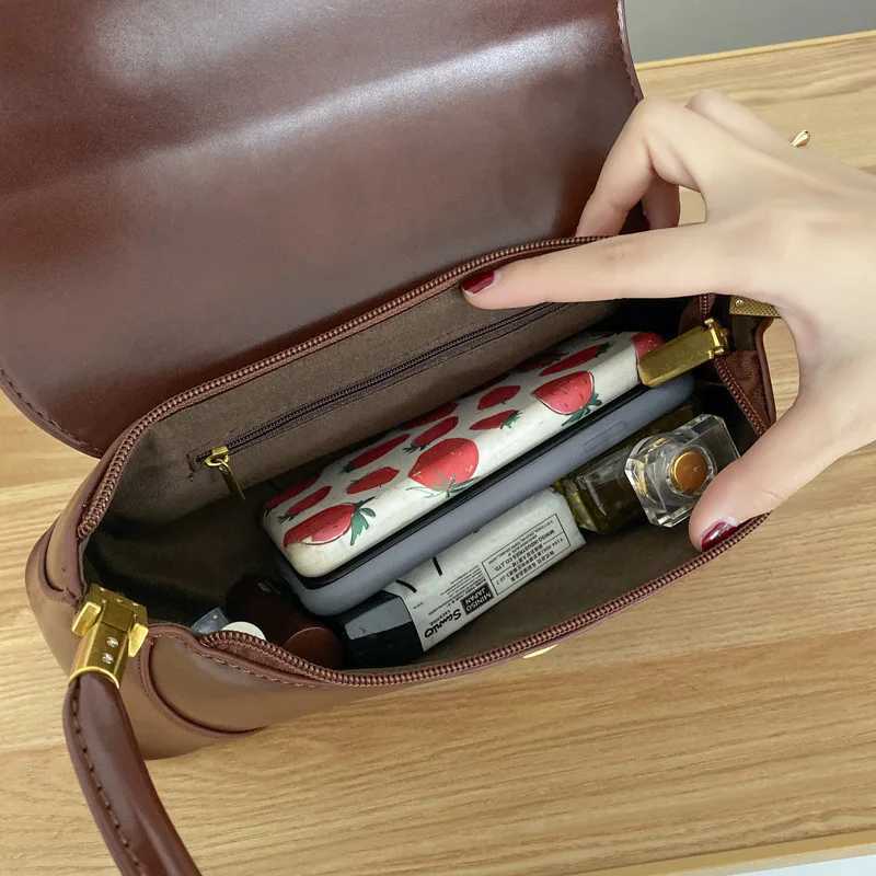 Fashion Solid Color Underarm Bags PU Leather Shoulder Bags for Women Design Small Handbag Female Subaxillary Clutches M251216
