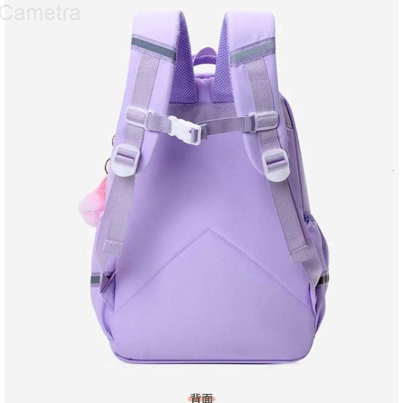 Sanrio kuromi student schoolbag cartoon cute creative large capacity lightweight burden reduction and spine protection backpack H251216