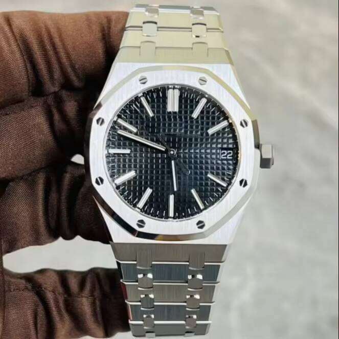 Luxury Men's Iced Square Stainless Steel Case Watch Moissanite Brilliant Diamond Antique Quartz Glass Dial 46mm Hip Hop