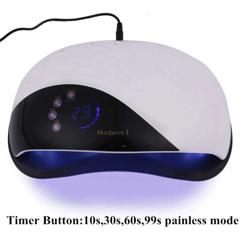 High Power Built-in Cooling Fan Nail Dryer Two Hands Fast Drying Curing All Kinds UV/LED Gel for Manicure Salon 42 LEDs LightT251216