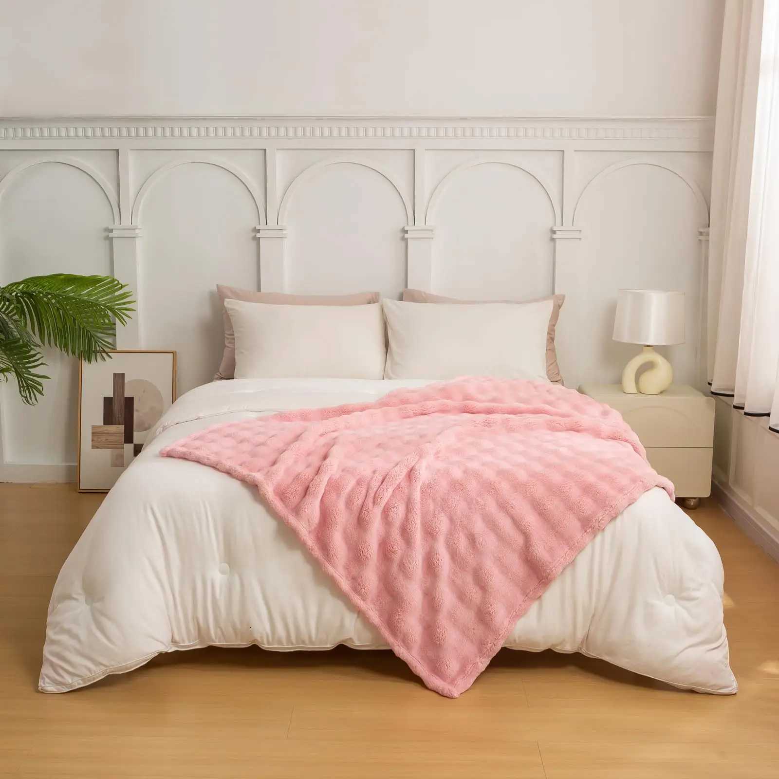 New Winter Luxury 3D Bubble Throw Blanket Home Warm Soft Blanket Office Lunch Break Blanket Fluffy Puffy Sofa Slipcover Travel H251216 - view 6