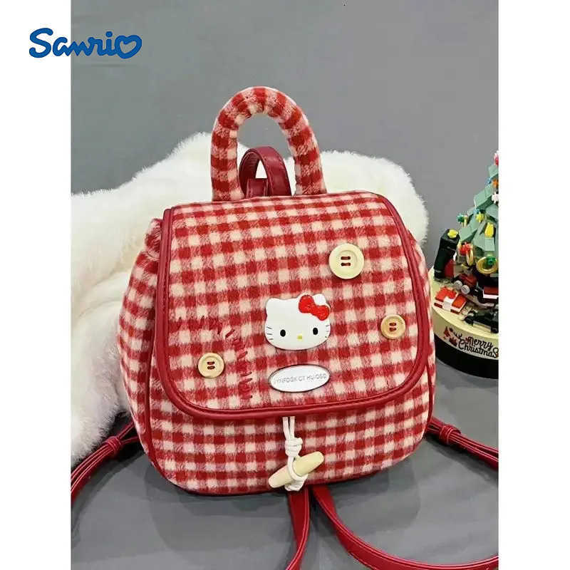 Sanrio Hello Kittys Child Backpack New Mini Travel Light Follow Your Body School Bag Portable Storage Bag Anime Figure H251216