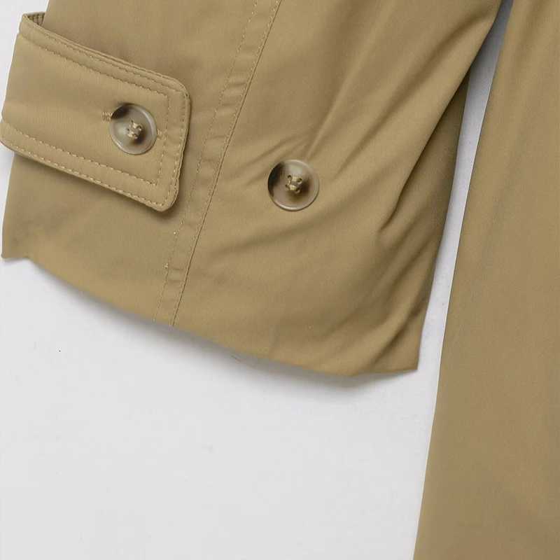 Willshela Women Fashion With Belt Khaki Hidden Breasted Trench Jacket Vintage Lapel Neck Long Sleeves Female Chic Lady OutfitsT251216