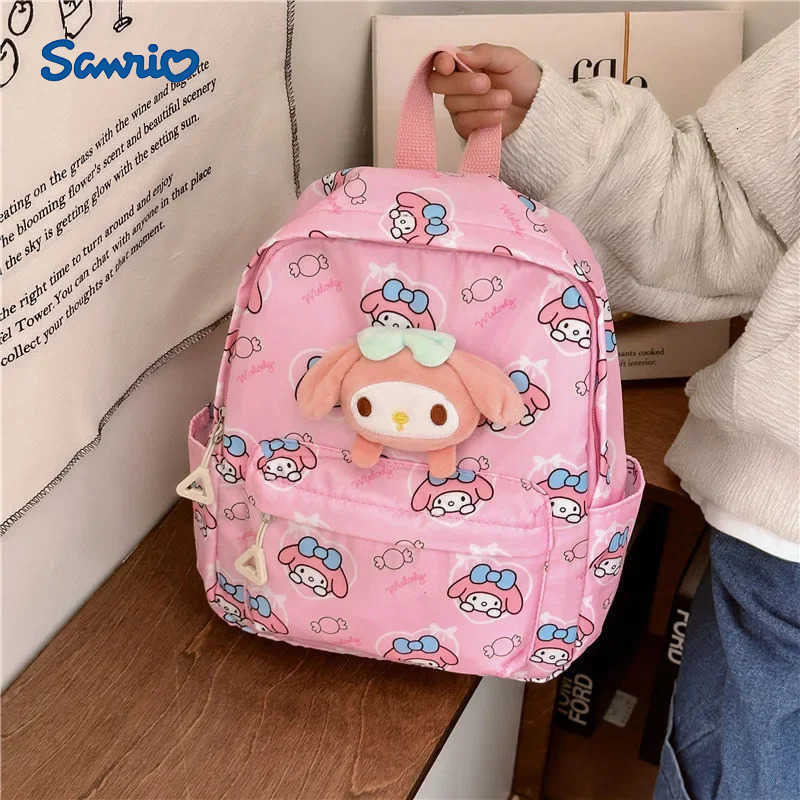 Sanrio Kuromi Hello Kittys Child Backpack New Child Bag Cute Cartoon Summer Large Capacity Student Storage School Bag H251216