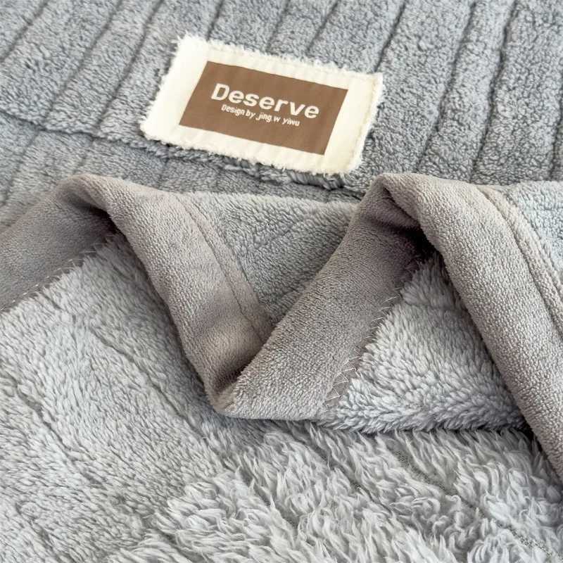 Luxury Thick Double-Sided Fleece Blankets Solid Color Flannel Blanket for Bed Autumn Winter Warm Blanket H251216 - view 7