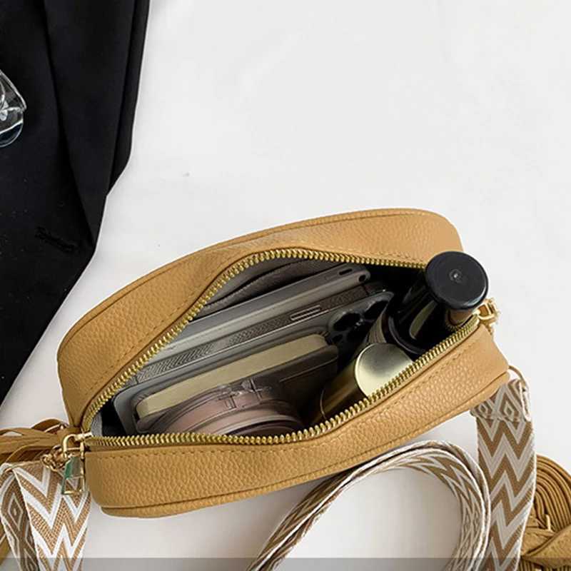 New Vintage Crossbody Cell Phone Shoulder Bag PU Leather Messenger Bags Fashion Daily Use For Women Wide Strap HandBags M251216