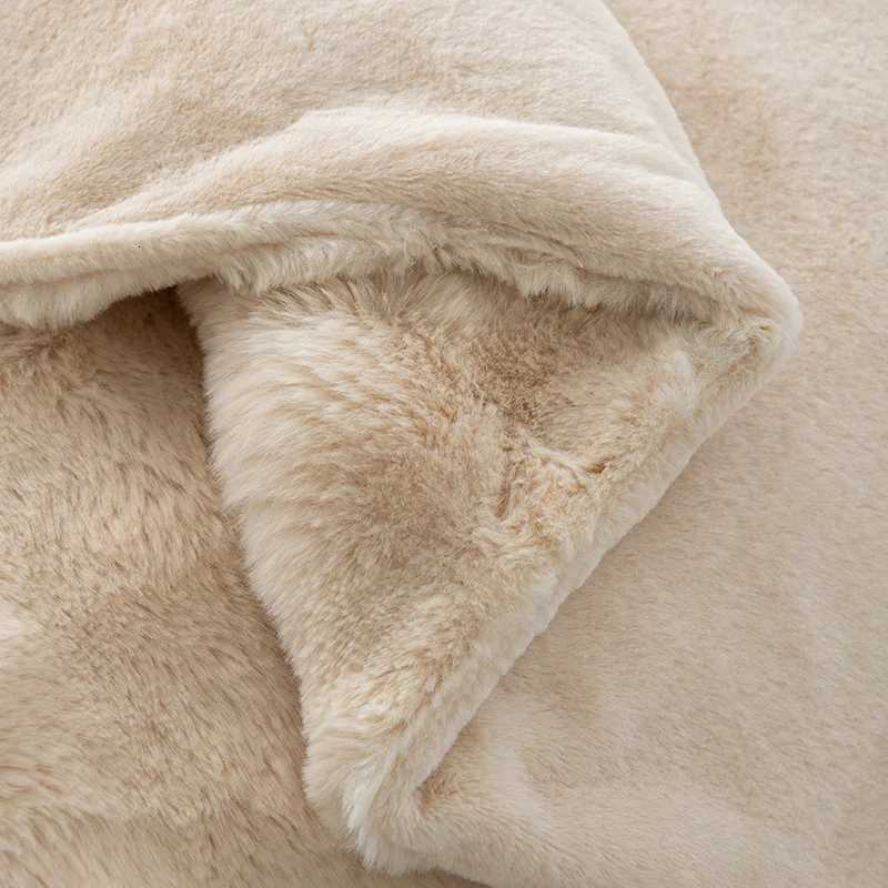 Bubble Faux Rabbit Fur Thicken Warm Throw Blanket Autumn Winter Office Nap Sofa Blanket Solid Color Soft Fluffy Plush Blankets H251216 - view 6