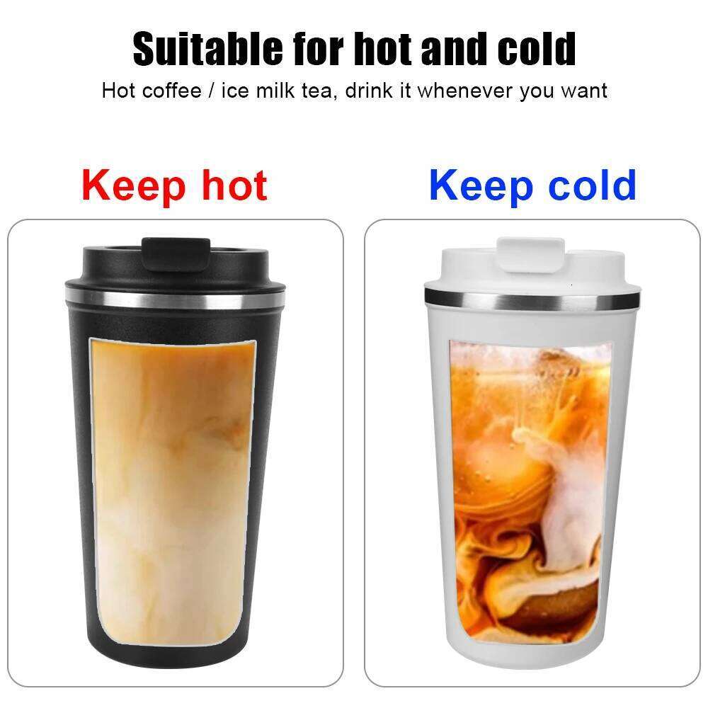 Double Stainless Steel Car Thermos Mug Cafe 380/510ML for Tea Water Coffee Leak_Proof Travel Thermo Cup 25L1215