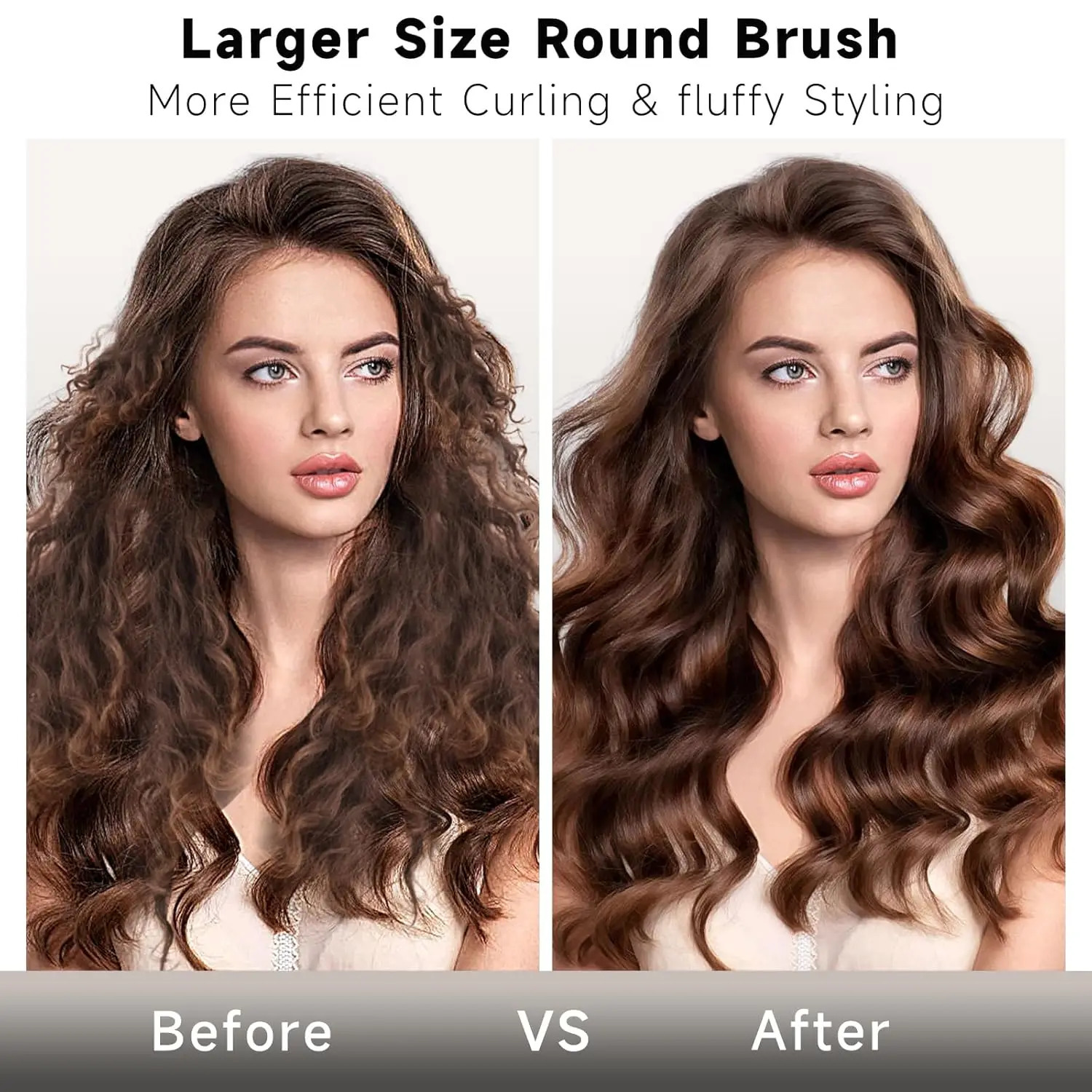upgraded large oval brush accessories large gray cylindrical brush compatible with Airwrap HS01/HS05 251215