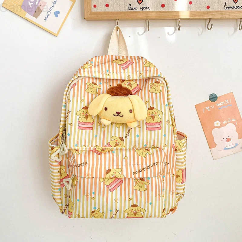 Sanrio Kuromi Child Hello Kittys Backpack New School Bag Cute Cartoon Large Capacity Cinnamoroll Packet Anime Figure Kawaii H251216