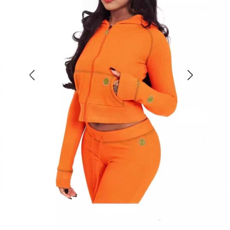 Womens Tracksuits Two Pieces Set New Fashion Clothing Hot-selling Cardigan Long Sleeve Long Pants Set 7 Colours