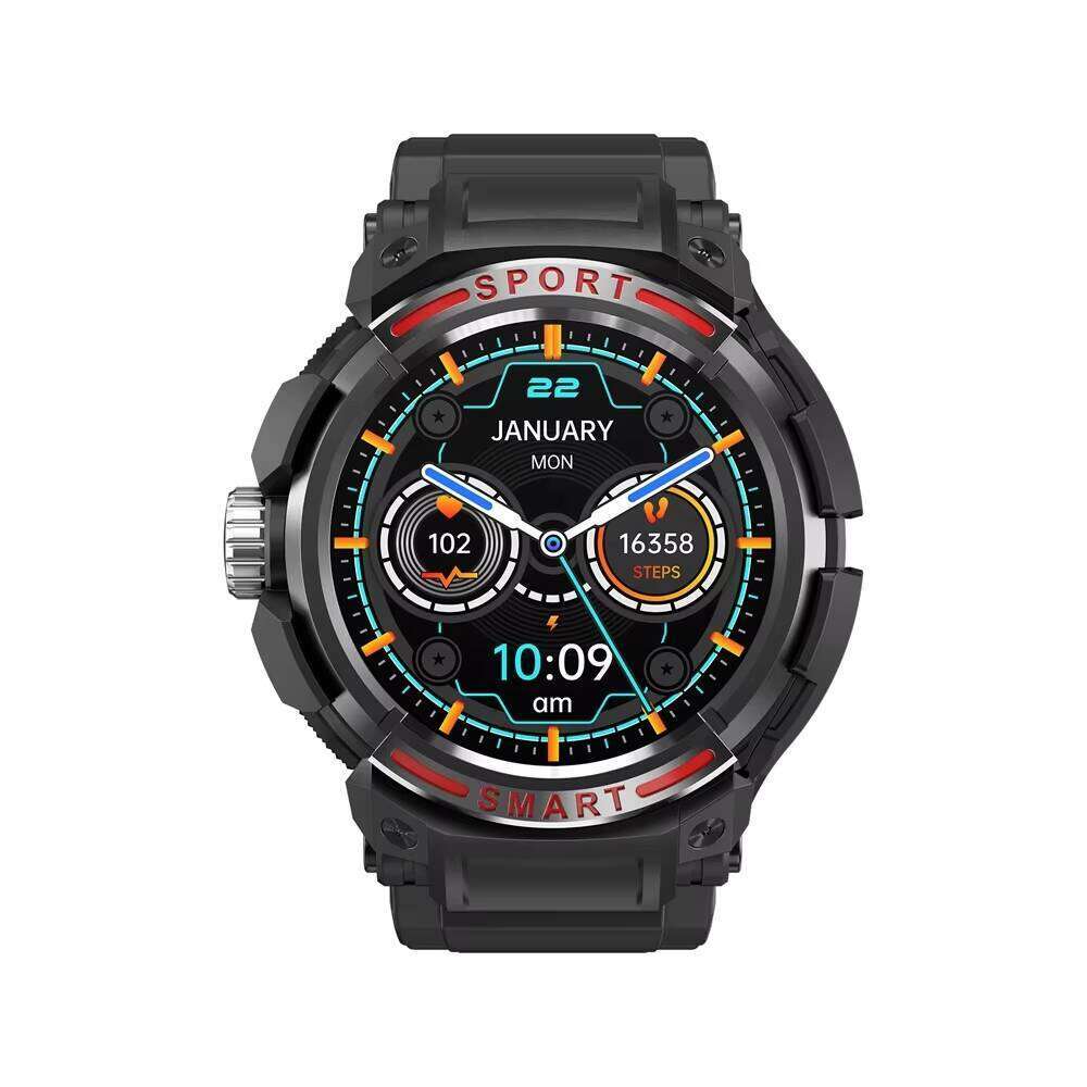 Dhgargets GT100 Smart Watch with AMOLED, TWS Earbuds, NFC, 14-Day Battery, Bluetooth Call & SpO2 Monitor - for iOS