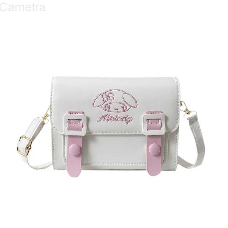 Sanrio Cartoon Pu Square Bag Anime Shoulder Bags Kawaii Messenger Tote Cute Backpacks My melody Cinnamorol Kuromi Fashion Bags H251216