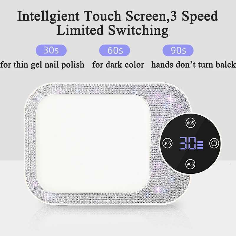 Rechargeable Hand Pillow Nail Lamp Fast Drying LED Baking Lamp UV Lamp UV Nail Dryer LightingT251216