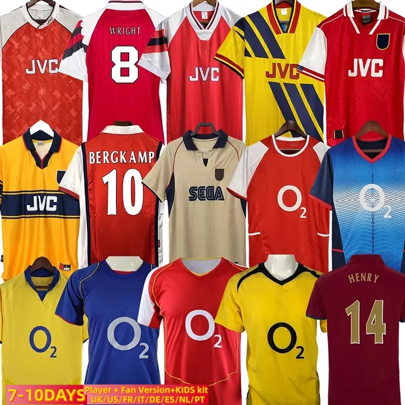 gunman ARSen Retro soccer jerseys football kit HIGHBURY PIRES REYES HENRY ADAMS Persie Galla V. PERSIE football shirt Men Kids kit Vintage Classic666
