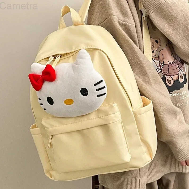 Sanrio College Student Travel Bag Handbag hello kitty Schoolbag Girl Junior High School Student big Capacity Backpack H251216
