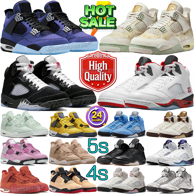 With Box 4s 5s Designer basketball shoes for men women sneakers Black Cat Somos Eternos Flight Club Bred Fire Red Thunder White Metallic Awake outdoor sports trainers