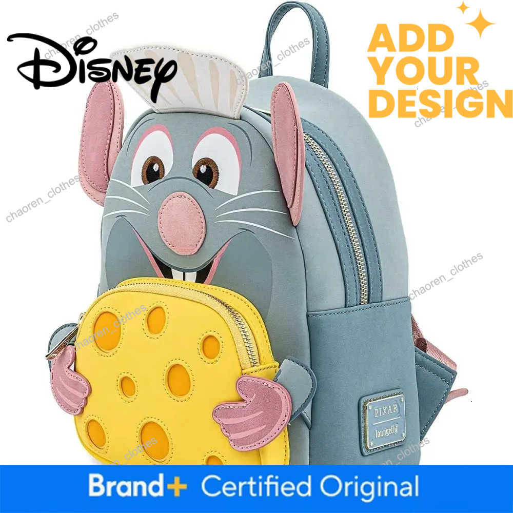 custom Disney Ratatouille Chef Role Play Double Strap Shoulder Wallet School Womens Backpack Casual Bag Girlfriend Gift X250412