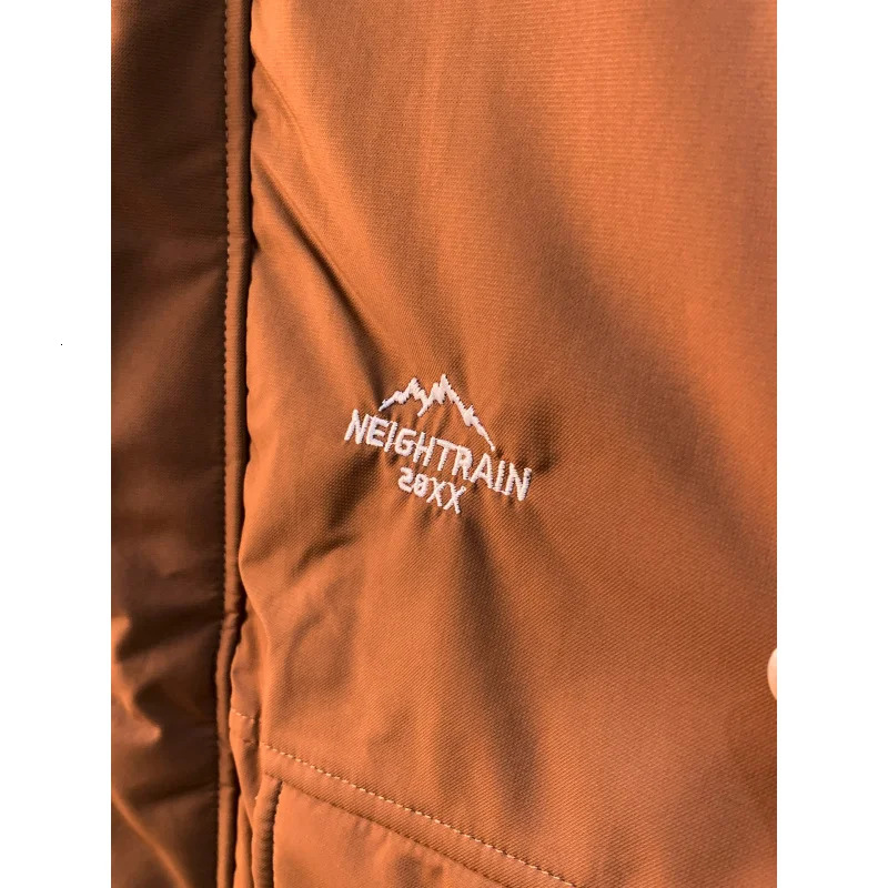 Outdoor cold resistant hooded down jacket for mens winter trend windproof duck with added fleece warm y251205