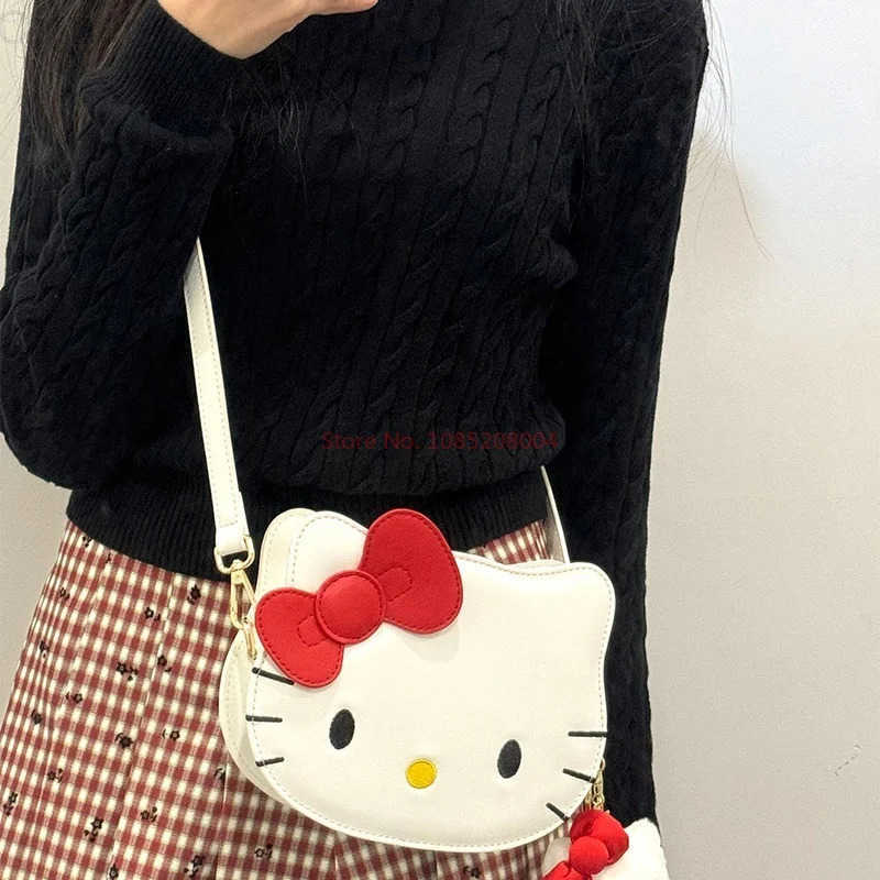 Sanrio New Anime Hello Kitty My Melody Cartoon Pu Leather Messenger Bag Handbag Cute Shoulder Bag Girls Bag Birthday Gift H251216