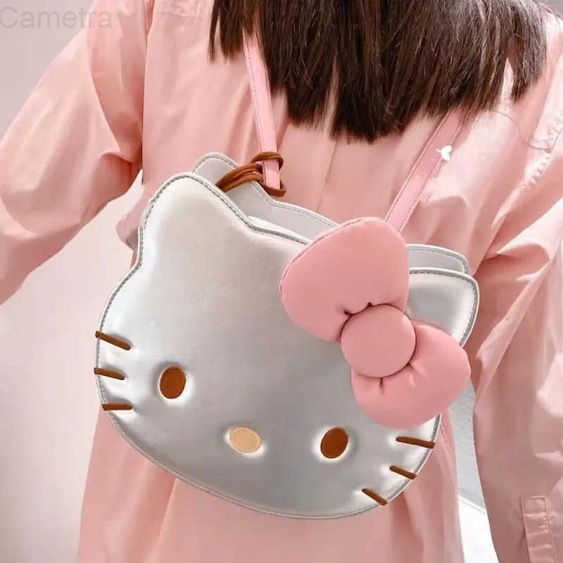 Sanrio Cute Cartoon Kawaii Sanrioed Hellokitty Backpack for Middle and High School Students Large Capacity Backpack Commuting Bag Gift H251216