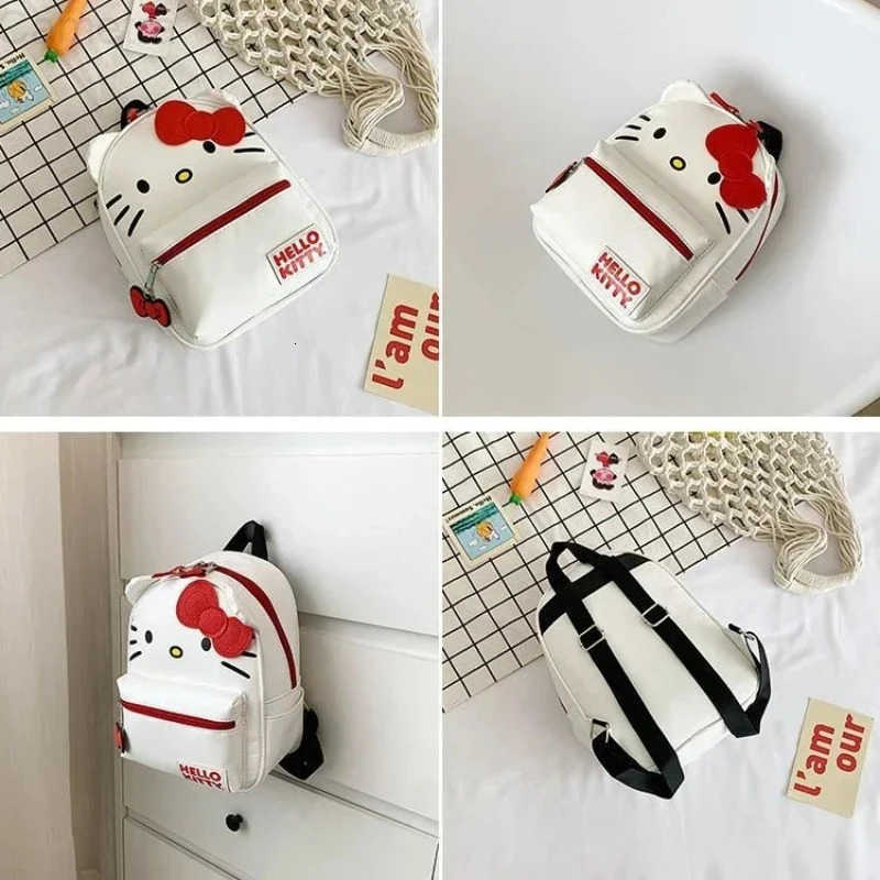 Sanrio 2026 Women Hello Kitty Backpack Cartoon Anime Cute Waterproof Backpacks Stitch Students Bag Kids Girl Mochila Infantil Menina H251216