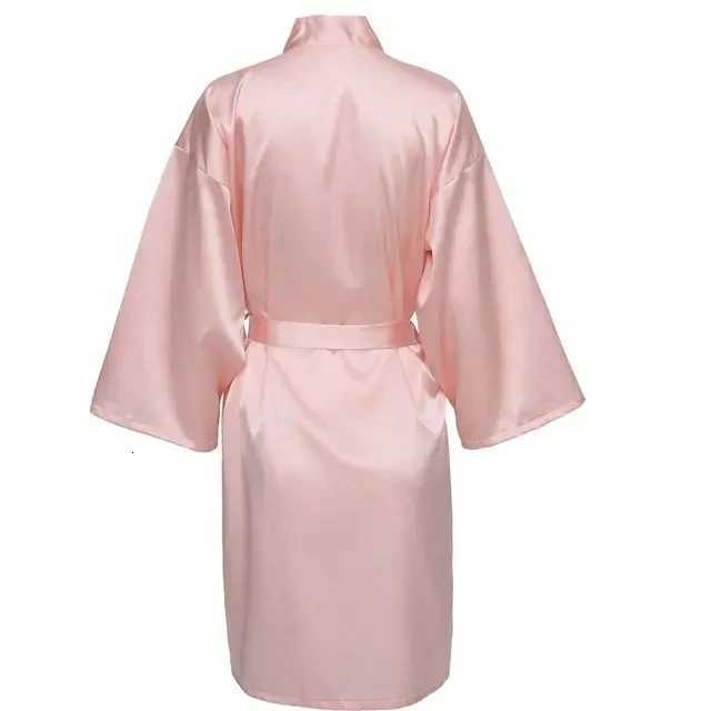 Wedding Party Team Bride Robe Without Letters Kimono Satin Pajamas Bridesmaid Plain Bathrobe SP088 C251216