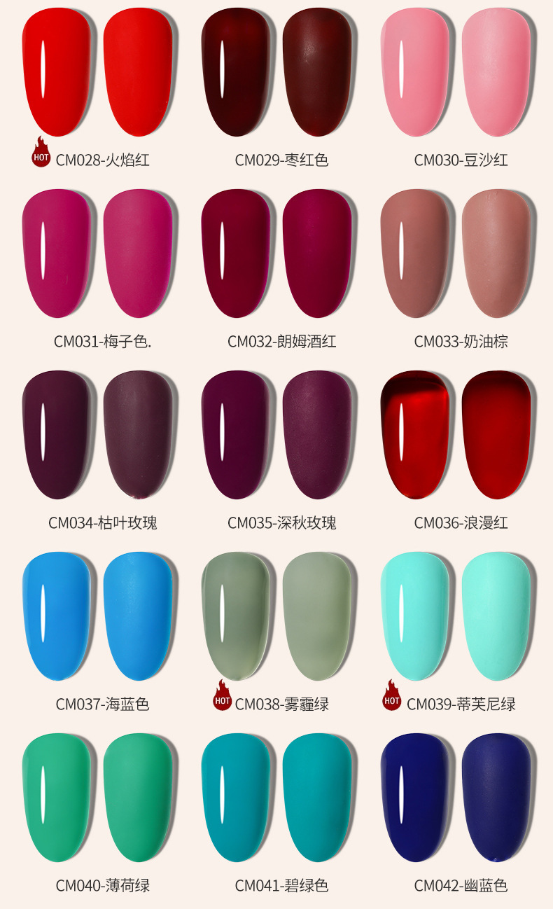 3Pcs/set Nail Gel Polish UV Gel Nail Polish Semi Permanent Nail Art Soak Off UV LED Gel Nail Varnish