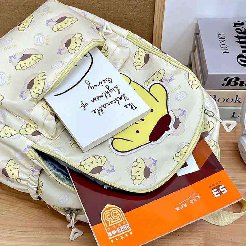 Sanrio Schoolbag Anime Kuromi Cinnamoroll My Melody Pochacco Student Backpack School Bag Large Capacity For Children Girls Boys H25121611