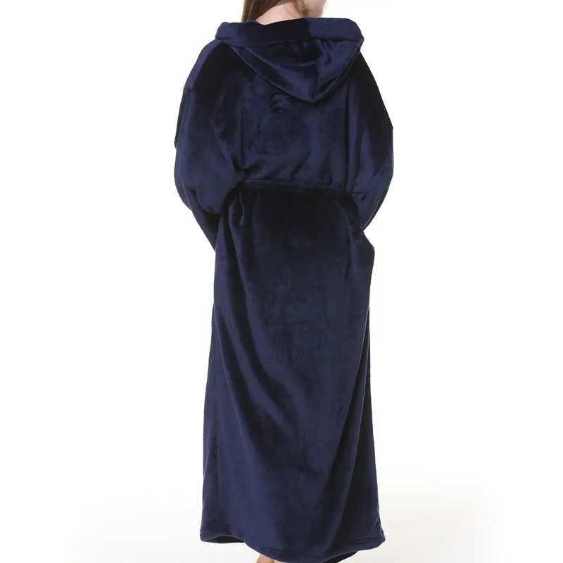 Autumn winter Womens bathrobe 10XL 9XL 8XL 7XL 6XL Bust 150cm plus size Sleepwear women C251216