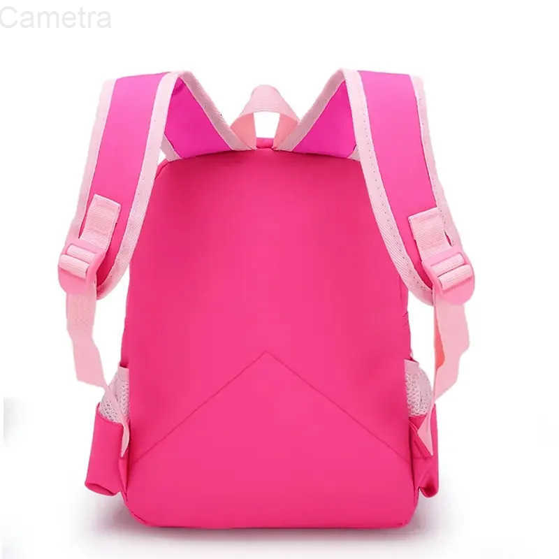 Sanrio Hello Kitty Backpack Kawaii Stylish School Bag Womens Colorblock Rucksack Large Capacity Foldable Outdoors Daypack H251216