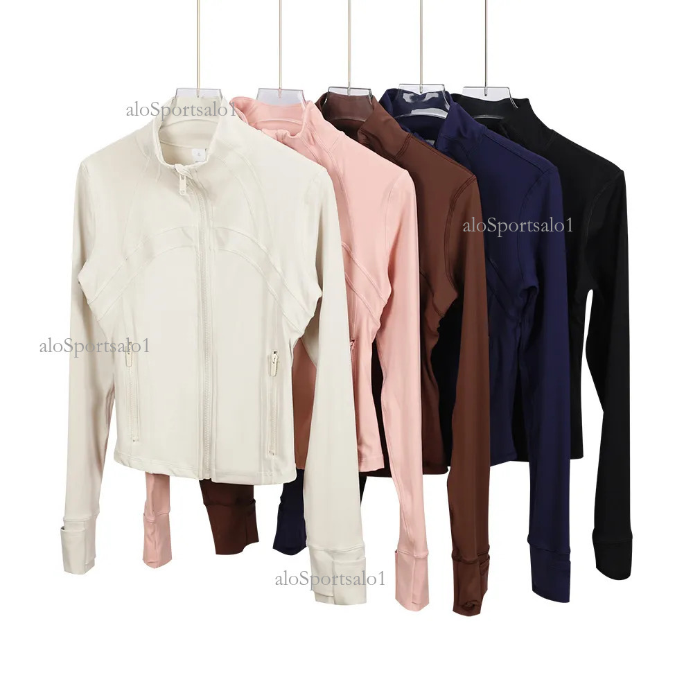Top 1 Yoga Jacket Women Define Workout Sport Coat Fitness Sports Quick Dry Activewear Top Solid Zip Up Sweatshirt Sportwear Jump Girl Close Skin Take Overcoat CA