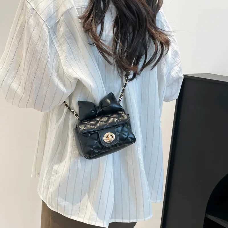 Bag female fashion chain bag niche bow female bag crossbody bag advanced mouth red envelope M251216