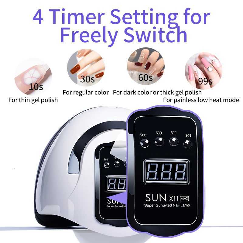 66LEDS Professional Nail Drying Lamp for Manicure Nails Gel Polish Drying Machine with Auto Sensor UV LED Nail LampT251216